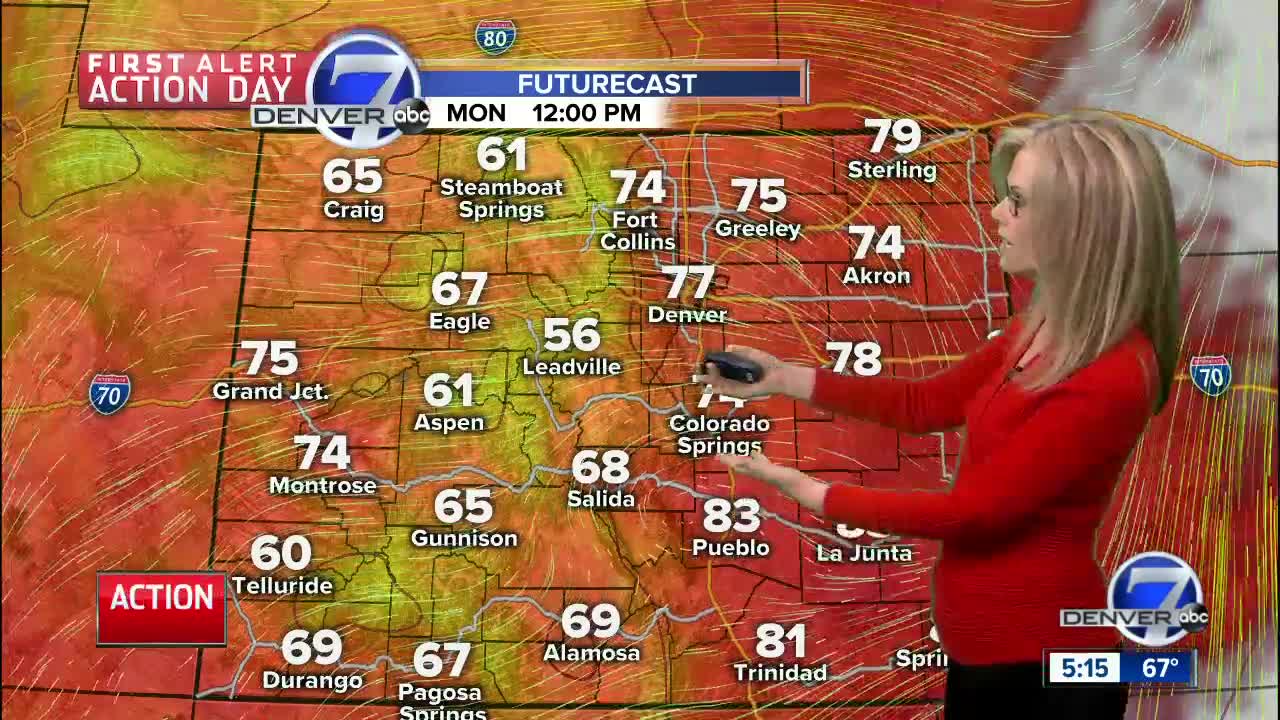Sunday evening forecast