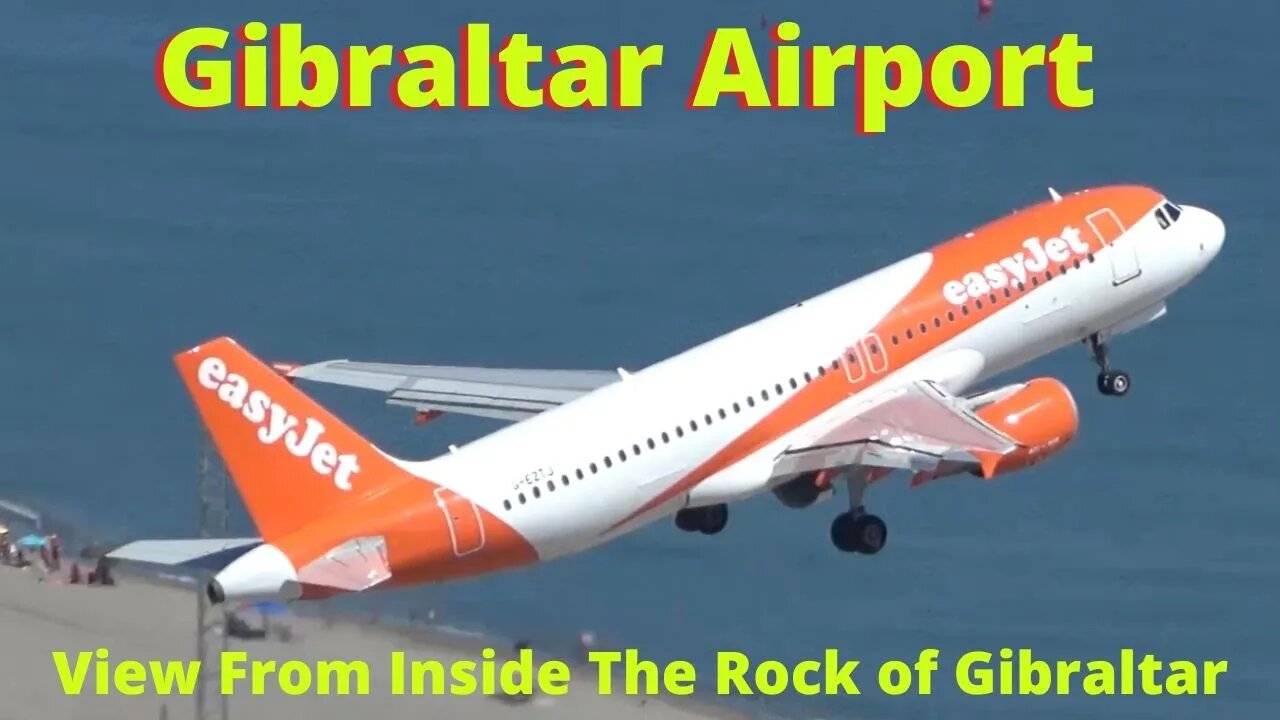 Plane Spotting Gibraltar Airport, FROM INSIDE THE ROCK!!!!