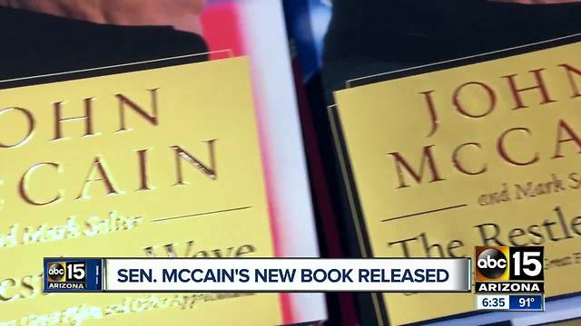 Sen. John McCain's book "The Restless Wave" hits store shelves
