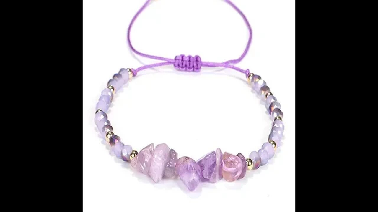 AMETHYST PURIFY KNIT BRACELET