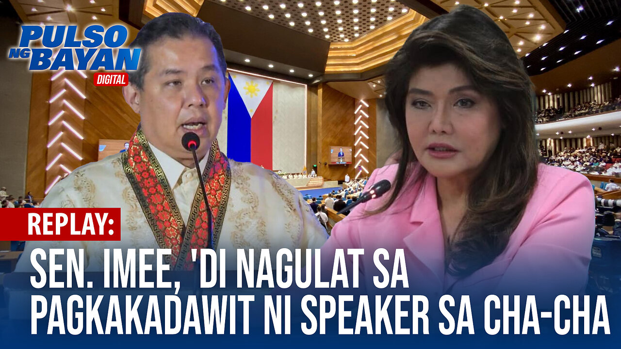 REPLAY | Sen. Imee, 'di nagulat sa pagkakadawit ni speaker sa Cha-Cha | January 15, 2024