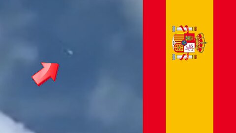 UFO hiding in the clouds over Spain [Space]