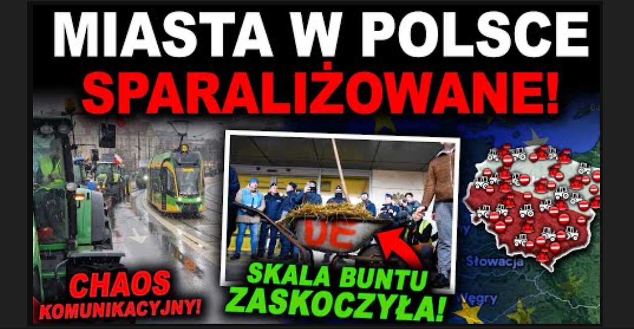 PROTEST POLSKICH ROLNIKÓW PRZEBIŁ TEN W NIEMCZECH! - największy protest rolnikó