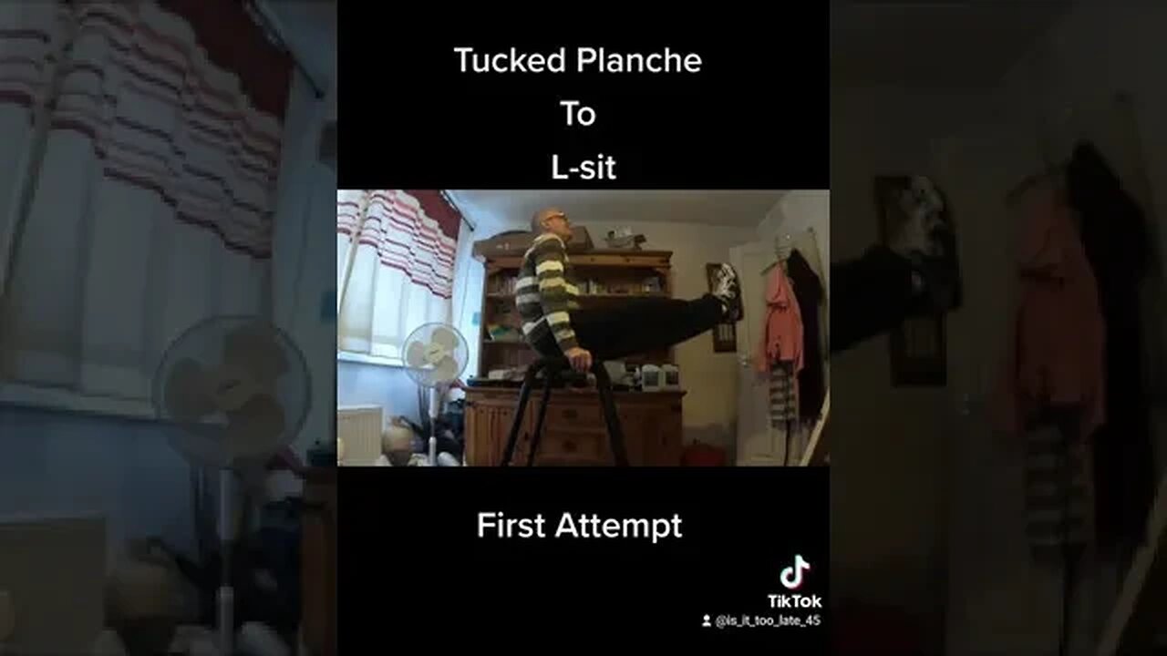 Tucked Planche To L-sit. Beginner Calisthenics #calisthenics #abs