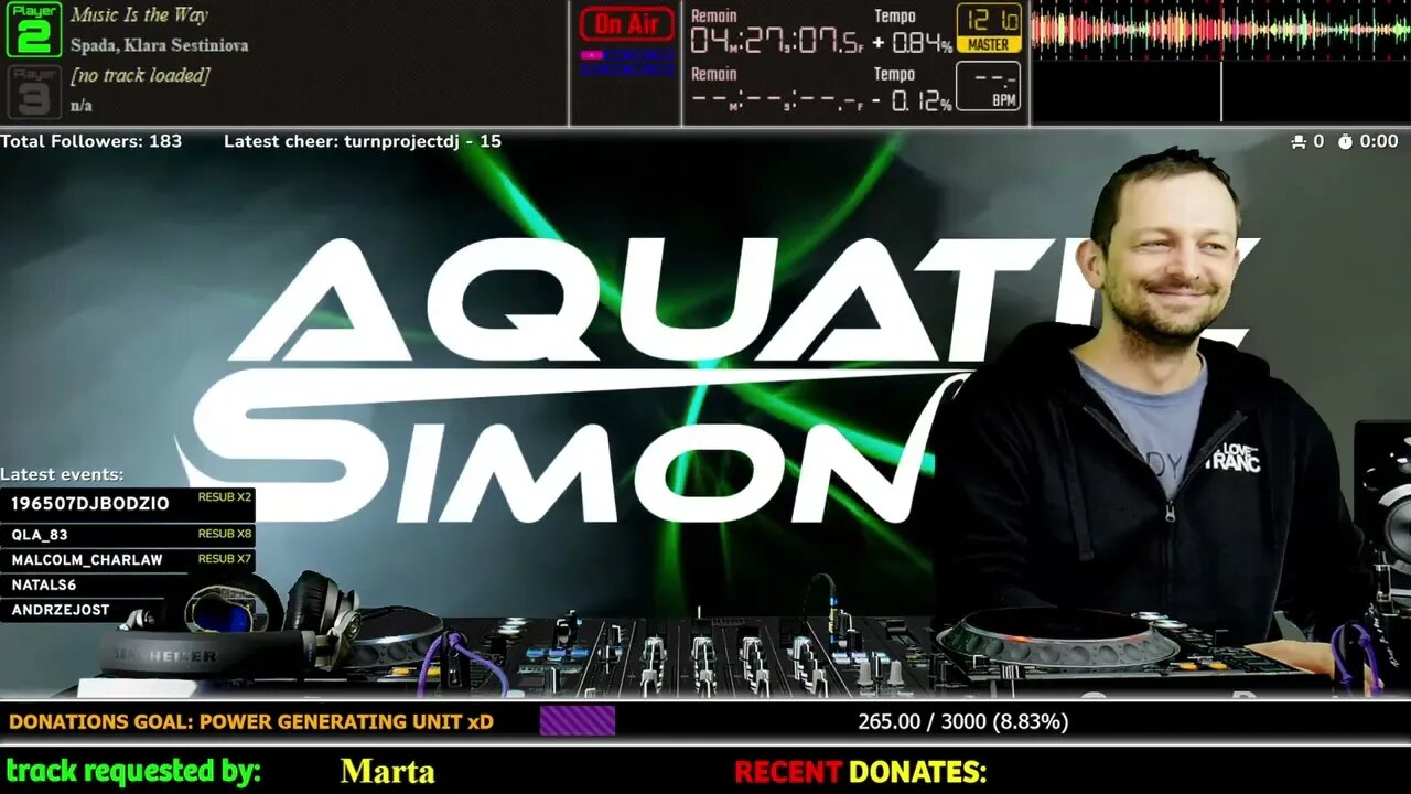 Aquatic Simon LIVE - Trance Fans Requests - 116- 24/11/2022