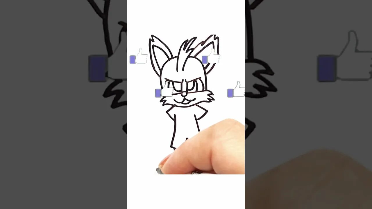 How to draw and paint Tails Nine from Sonic Prime #shorts