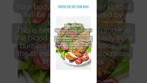 Keto Tip of the Day - Keto Doesn't Works Under Stress