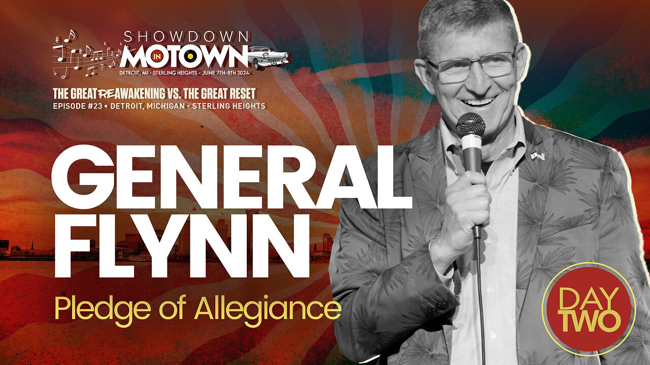 General Flynn | General Flynn Leads Us In the Pledge of Allegiance At ReAwaken America Tour Detroit, Michigan! Join Navarro, Flynn, Eric Trump & Team America At Oct 18-19 Selma, NC ReAwaken! Request Tix Via Text 918-851-0102