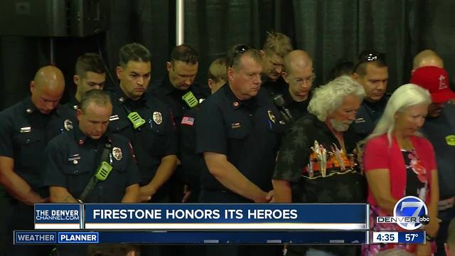 Town of Firestone honors first responders months after home explosion