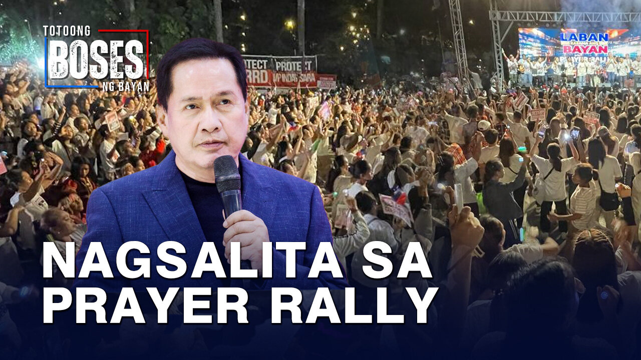 Pastor ACQ, nagsalita sa Laban Kasama ang Bayan Prayer Rally.