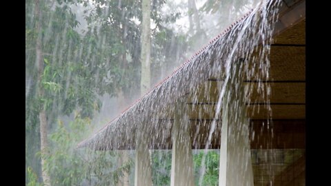 Watch the heavy rain and the strong storm