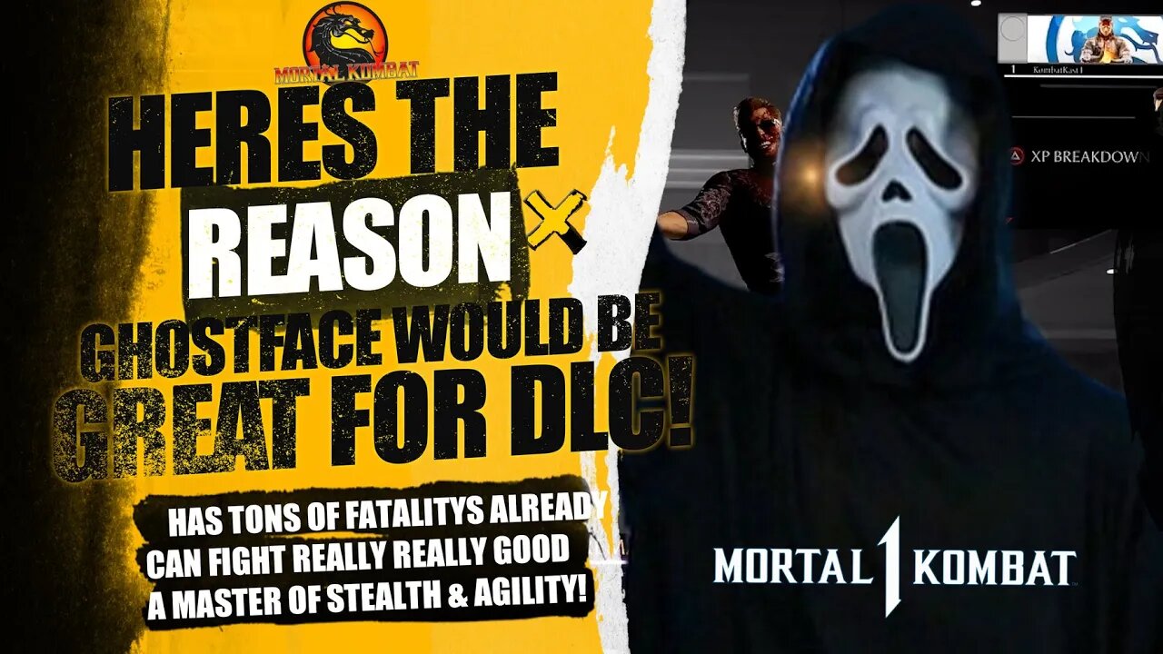 Mortal Kombat 1 : Heres Why GHOSTFACE would be the perfect DLC horror pack guest!