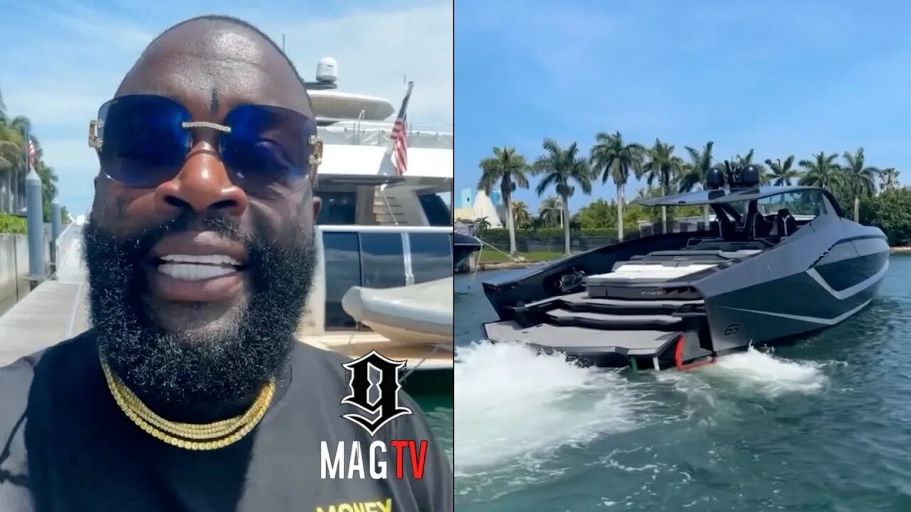 Rick Ross Shows Off $6M Lamborghini Yacht! 🛥