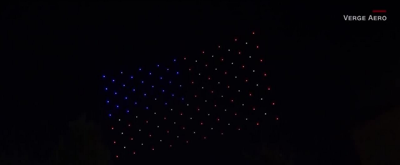 Philadelphia drone light show for medical workers