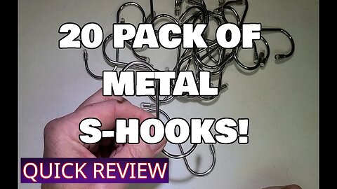 20 Pack Heavy Duty S Hooks