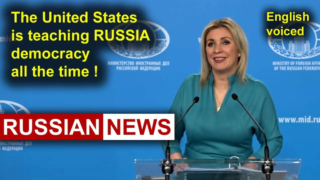 The United States is teaching RUSSIA democracy all the time! Zakharova, Russia, Ukraine