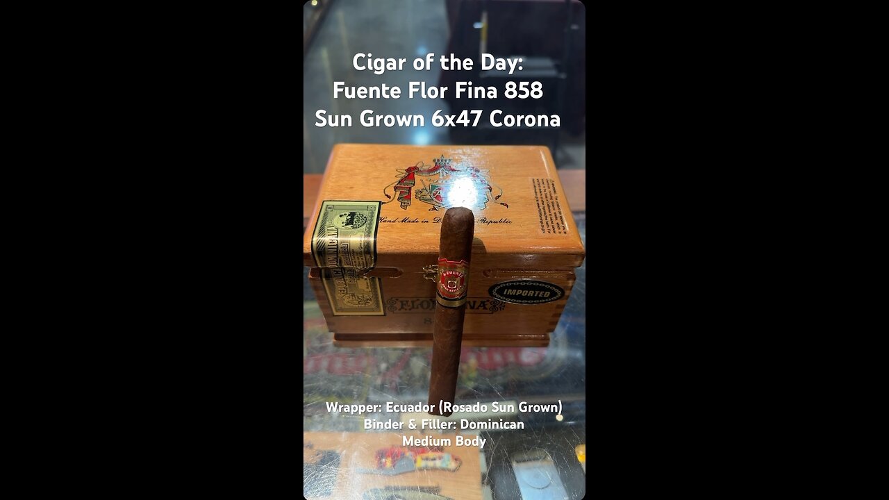 Fuente Flor Fina 858 Sun Grown 6x47 Corona #Shorts #CigarOfTheDay #Short FuenteEvent Wednesday 12/18