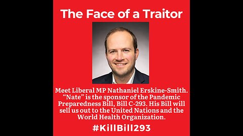 Face of a Traitor, MP Nathanial Erskine-Smith, Sponsor of Bill C-293