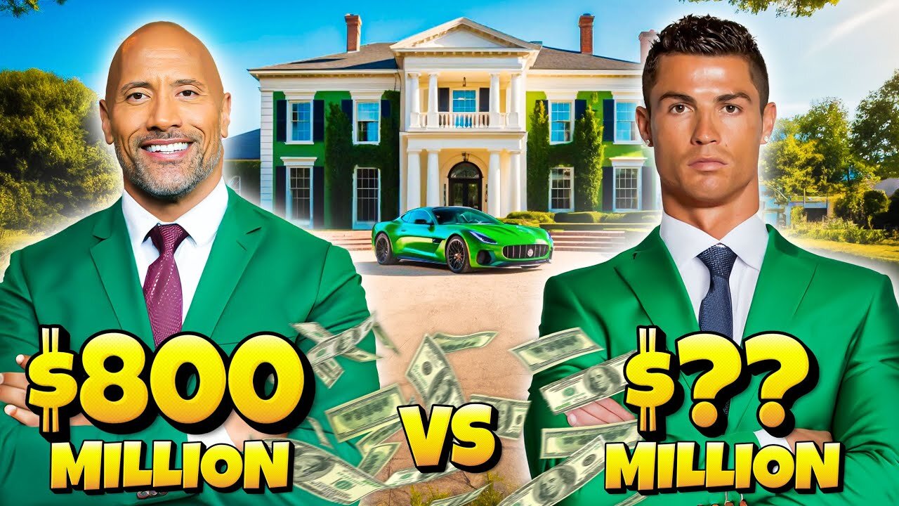 The Rock vs Cristiano Ronaldo - Who Is Richer?