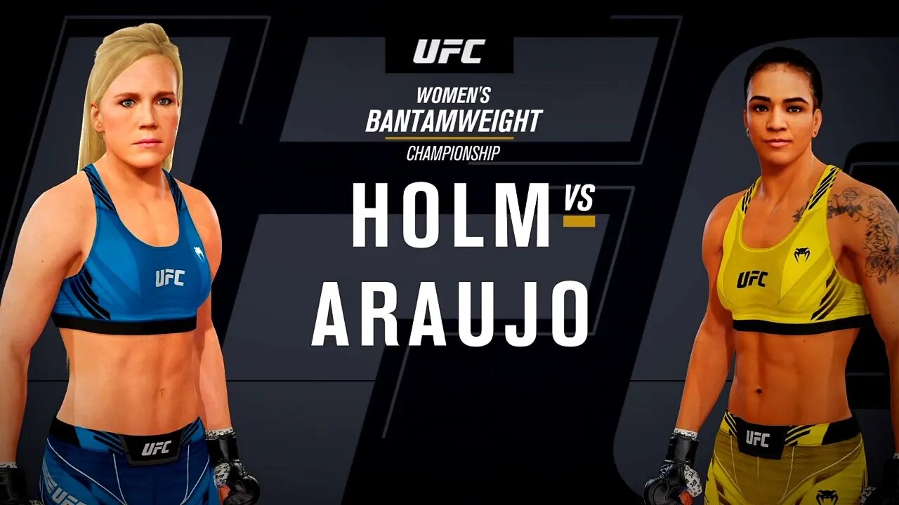 EA Sports UFC 4 Gameplay Viviane Araujo vs Holly Holm