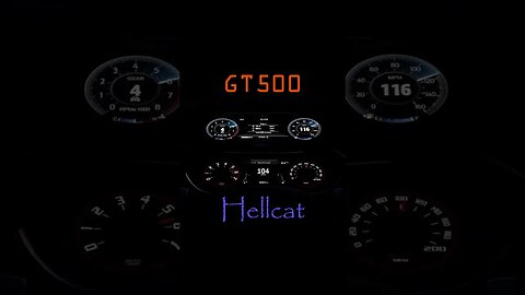 GT500 vs Hellcat Challenger Both Stock #shorts #forzahorizon5 #forza #gt500 #hellcat #racing