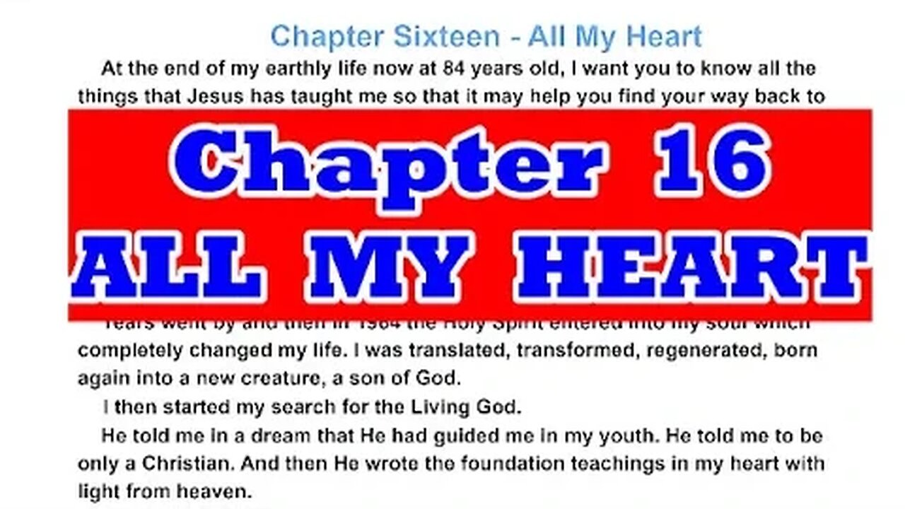 Chapter 16 ALL MY HEART