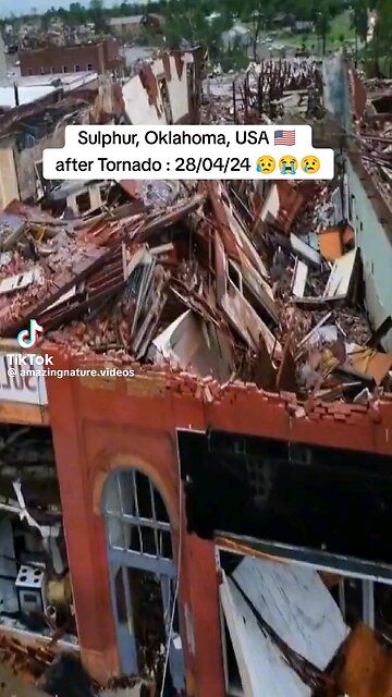 "Resilience Amidst Destruction" the image captures the aftermath of a powerful tornado in the USA,