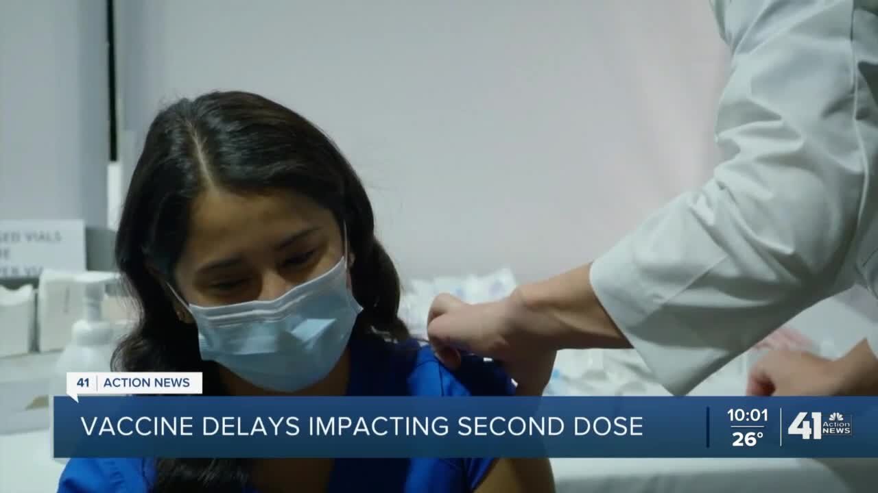 Vaccine shipping delays raise concerns for those needing 2nd dose