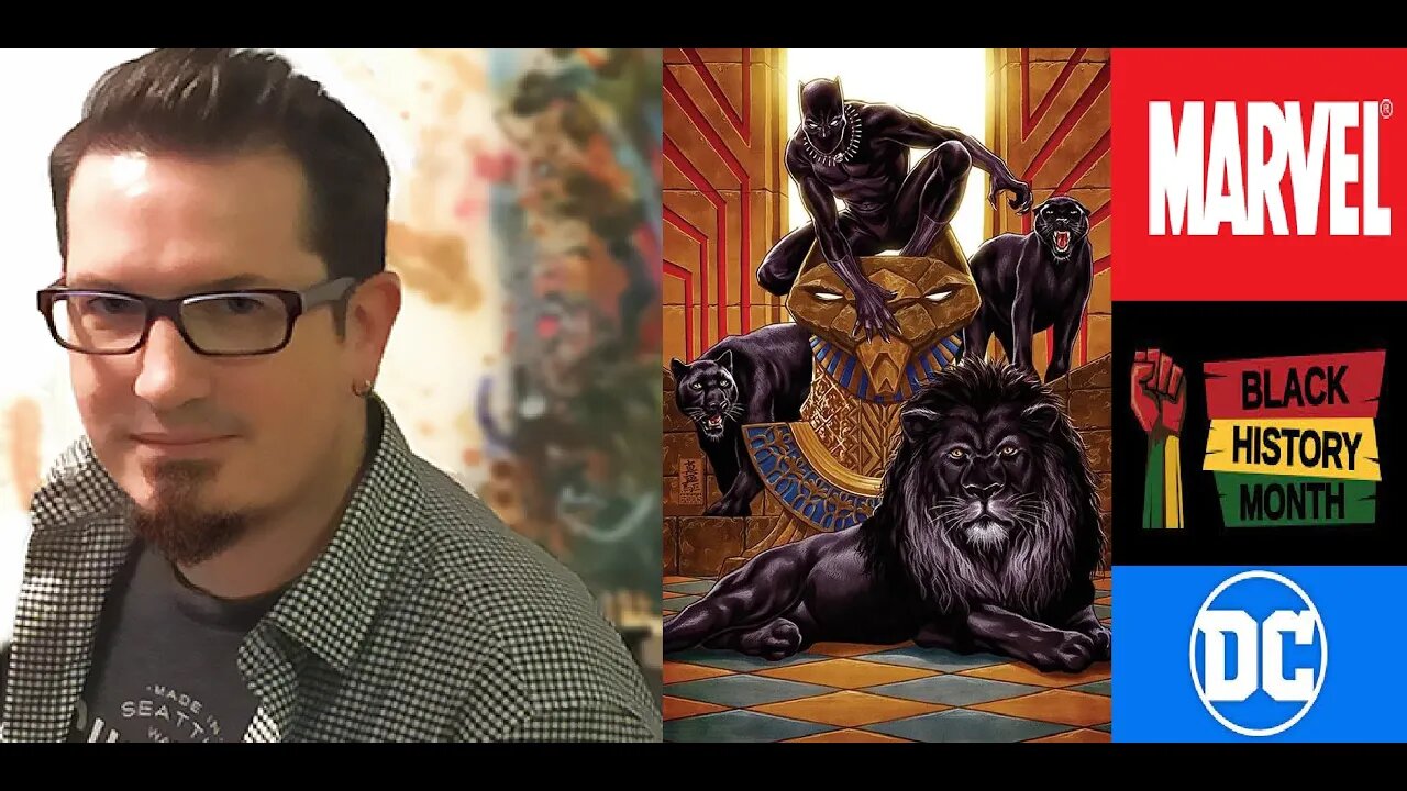 COMICSGATE HATER & WHITE SAVIOR Comic Book Artist MARK BROOKS Shows BLACK PANTHER ART to PANDER