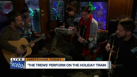 'The Trews' on tour with Canadian Pacific Holiday Train