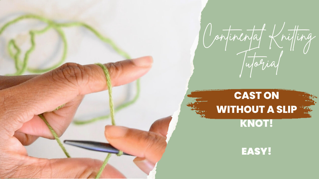 🧶 How to Cast On Without A Slip Knot