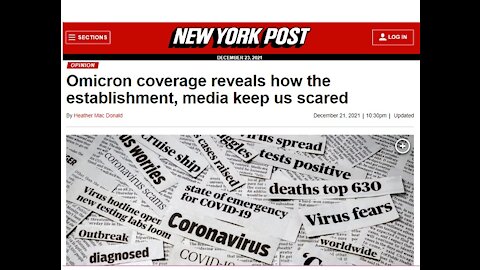 NY Post: Exposes Established Media Omicron Scare Tactics