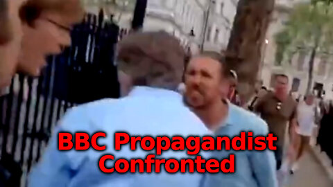 BBC Reporter Runs Away Scared When Confronted By Freedom Protesters @ Downing Street