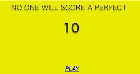 No one will score a perfect 10 #11012
