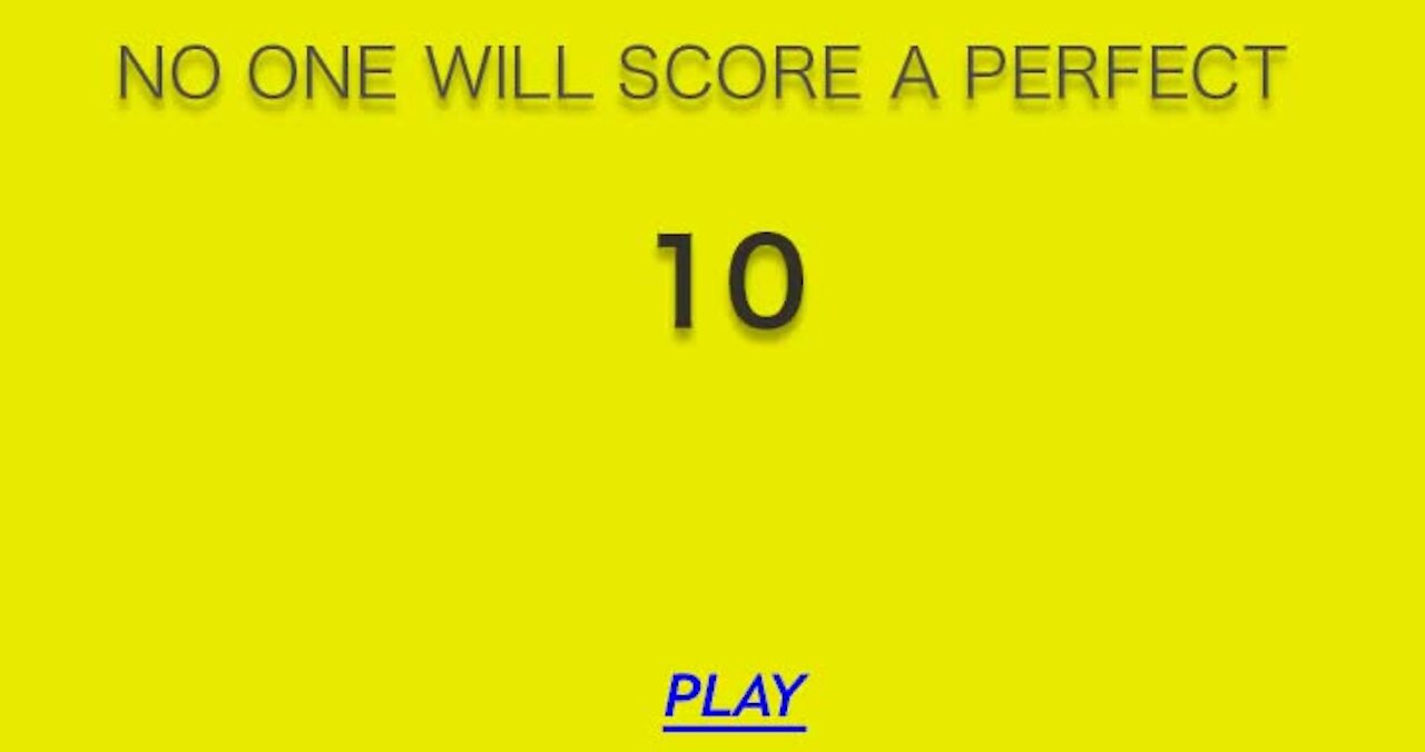 No one will score a perfect 10 #11012