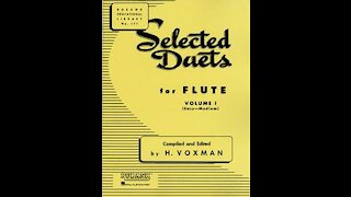 J. B. de Boismortier (1689-1755), Minuet no. 5 part 2 from Rubank Selected Duets for Flute vol. 1