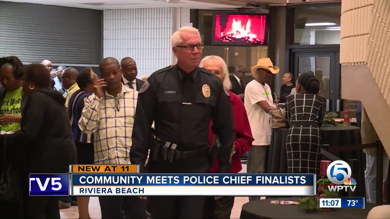 Community meets police chief finalists