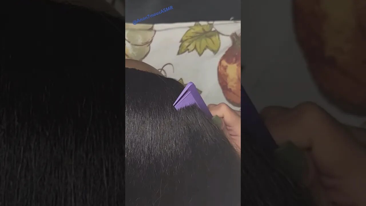 ASMR Hair Brushing/Hair Combing 💆🏽‍♀️🪮 #asmr #asmrsounds #asmrcommunity #relaxing #subscribe