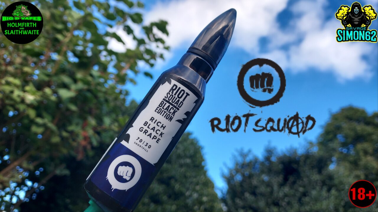 RIOT SQUAD - BLACK EDITION - RICH BLACK GRAPE E- LIQUID REVIEW 🔞 #riotsquad #eliquid #bigdvapes