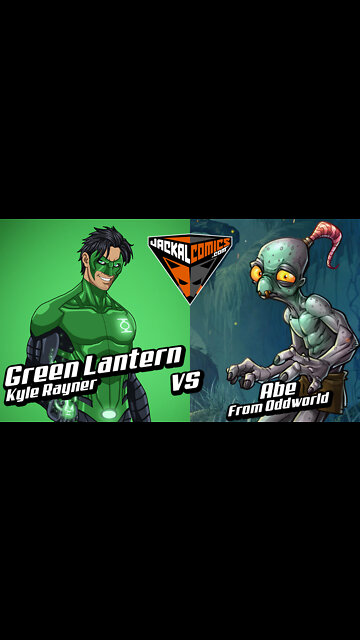GREEN LANTERN, Kyle Rayner Vs. ABE from ODDWORLD - Comic Book Battles: Who Would Win In A Fight?