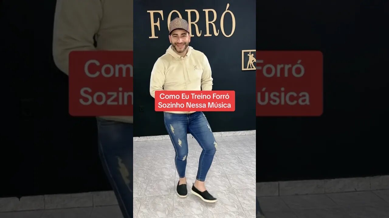 Como Eu treino forró sozinho nessa música #shorts #forró 
