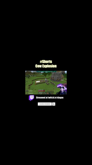 #Shorts Minecraft Cow Explosion
