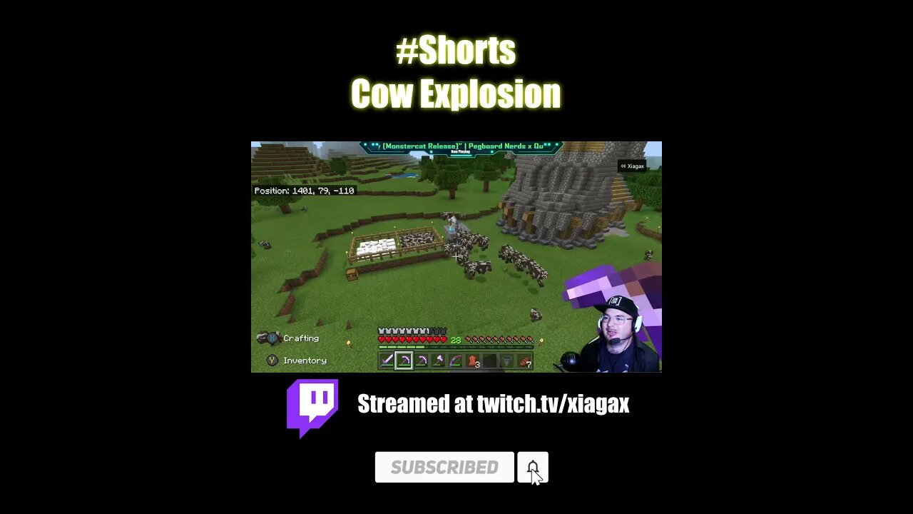 #Shorts Minecraft Cow Explosion