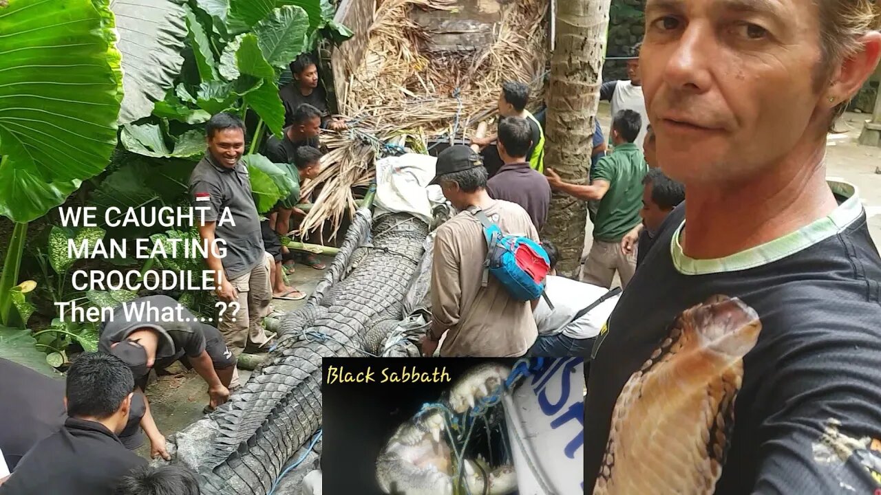 Crocodile Hunters! Pt 2 The Man Eater Captured! Black Sabbath #crocodiles #crocs #reptiles #wild