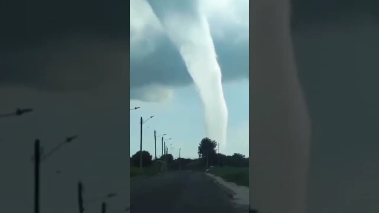 Tromba d’água na Lagoa dos Patos #tornado