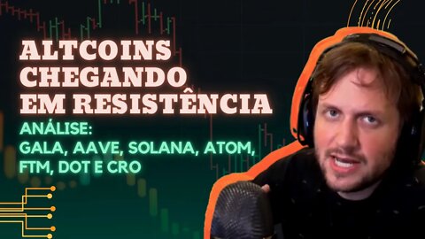 ANALISE GALA, AAVE, SOLANA, ATOM, FTM, DOT E CRO | POLKADOT NESTE PREÇO É COMPRA!! - AUGUSTO BACKES