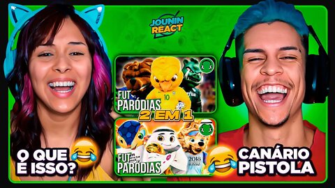 PRIMEIRA VEZ VENDO FUTPARÓDIAS - ♫ SÓ MASCOTE TOPZERA 1 e 2 | [React em Casal] 🔥