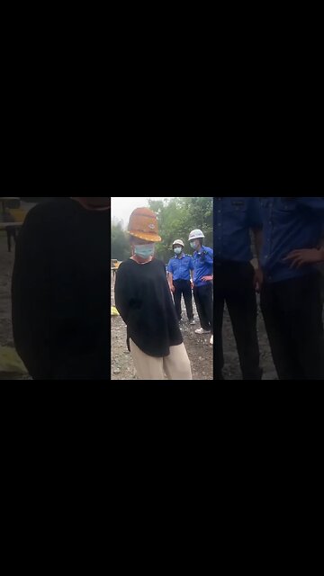 The CCP's Agricultural Police and Some Women They Hired From Elsewhere Police in a Village