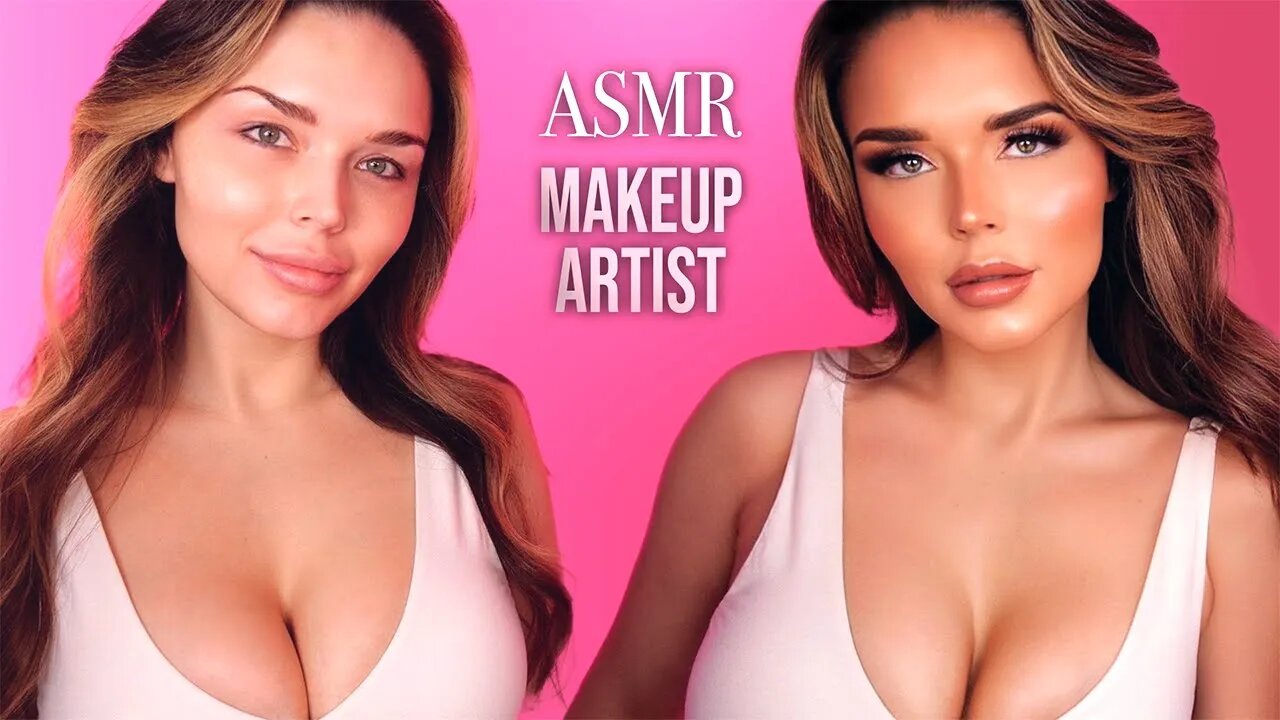 Professional Makeup Artist Does My Makeup ASMR-style | Whispers, Tapping, Brushing