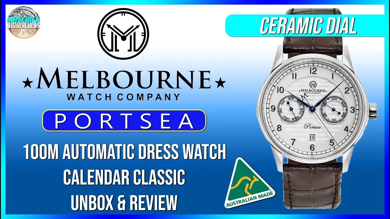 Outback Stunner! | Melbourne Watch Company Portsea 100m Automatic Calendar Classic Unbox & Review